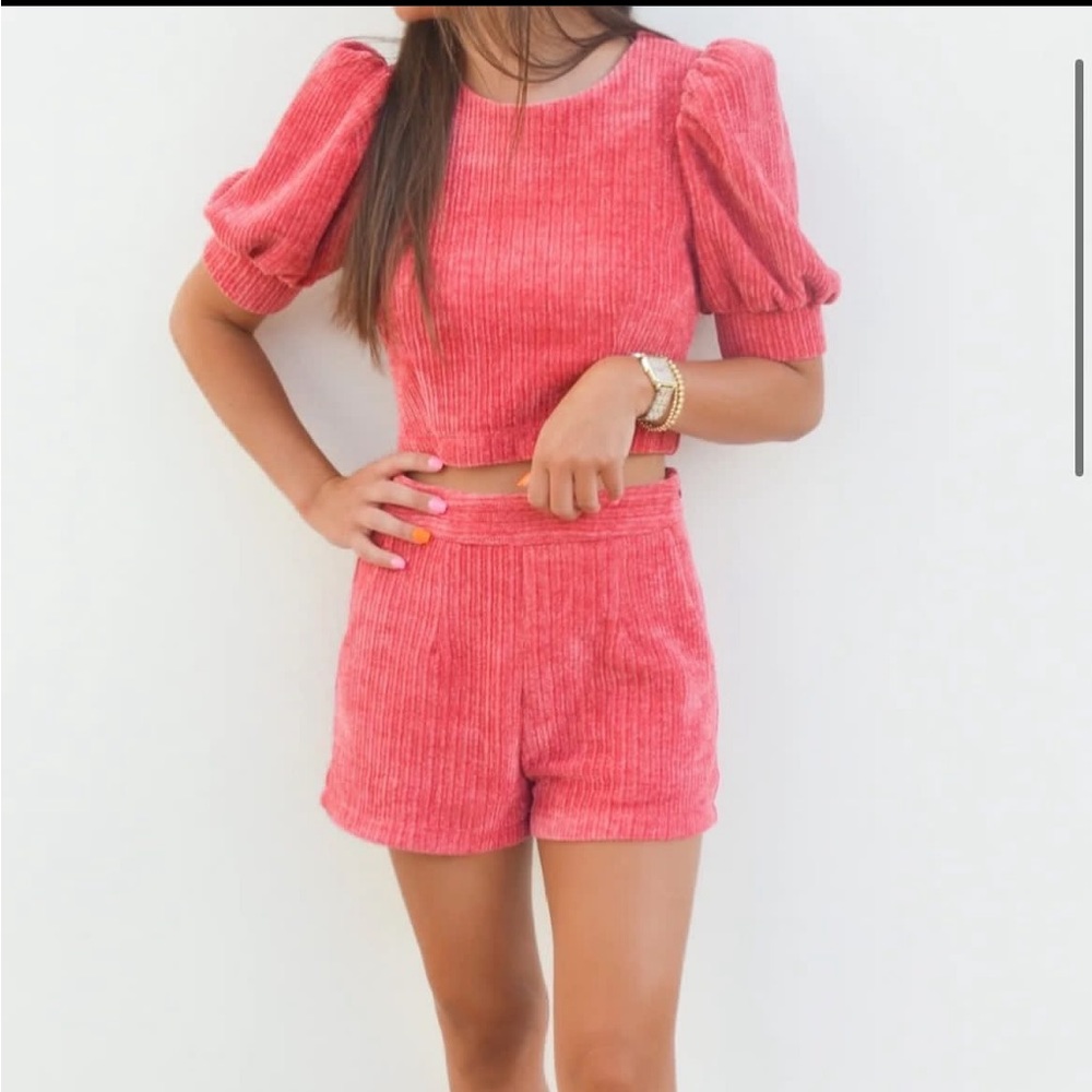 Juliet Red Corduroy Set